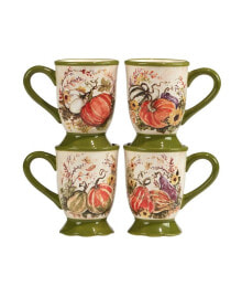 Certified International harvest Morning Mugs Set, 4 Pieces