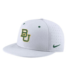 Nike men's White Baylor Bears Aero True Baseball Performance Fitted Hat