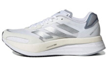 adidas Adizero Boston 10 防滑耐磨轻便 低帮 跑步鞋 女款 白 / Кроссовки Adidas Adizero Boston 10 GY0907