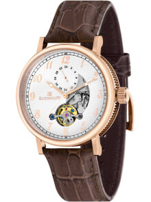 Мужские наручные часы с ремешком мужские наручные часы с коричневым кожаным ремешком Thomas Earnshaw ES-8082-03 Beaufort automatic 43mm 5ATM