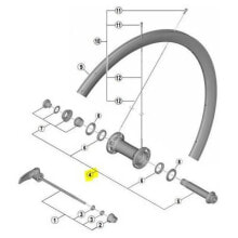 SHIMANO Axis R9100 C40 Tubuless front hub axle