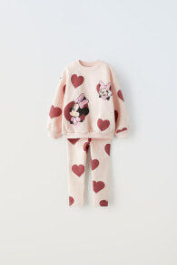 Plush minnie mouse © disney sweatshirt and leggings co-ord