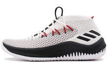 adidas D lillard 4 利拉德 防滑轻便耐磨 低帮 篮球鞋 男款 白黑 / Баскетбольные кроссовки adidas D lillard 4 BY3759