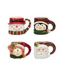 Holiday 4 Piece Mug Set