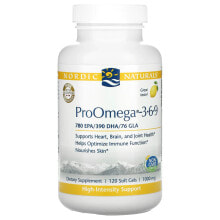 ProOmega 3-6-9, Lemon, 1,000 mg, 120 Soft Gels (500 mg per Capsule)