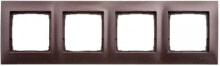 Умные розетки, выключатели и рамки Kontakt-Simon Quadruple frame SIMON54, universal bronze - DR4 / 46