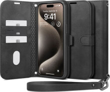 Spigen Wallet S Pro, black - iPhone 15 Pro Max