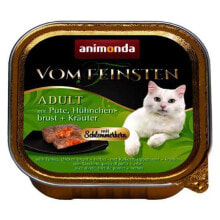 ANIMONDA Vom Feinsten Classic Turkey Chicken Breast Herbs 100g Wet Cat Food