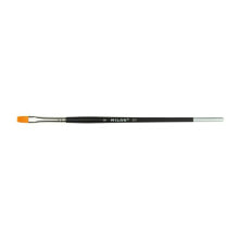 MILAN Polybag 6 Premium Synthetic Flat Paintbrushes With Short Handle Series 621 Nº 10