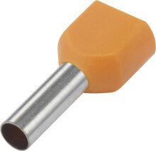 Conrad 1091317 - Wire end sleeve - Silver - Straight - Metallic - Orange - Copper - PVC