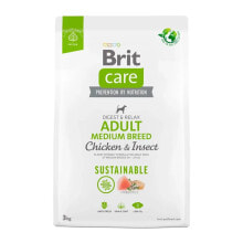 BRIT Care Dog Sustainable Adult Medium Breed Chicken And Insect 3kg Dog Food