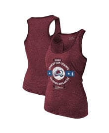 Купить женские блузки и кофточки Majestic: Women's Threads Burgundy Colorado Avalanche 2022 Stanley Cup Champions Racerback Tank Top