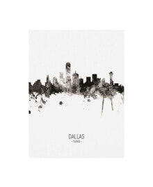 Trademark Global michael Tompsett Dallas Texas Skyline Portrait II Canvas Art - 27