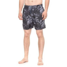 Купить мужские плавки и шорты Slate & Stone: Slate & Stone Cabo Palm Tree Printed Swim Trunks Men's Sz. XL (Black) 147370