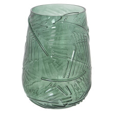 Vase Alexandra House Living Green Crystal 16 x 16 x 23 cm