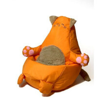 Pouffe GO GIFT Orange Oxford Cat 130 x 90 cm