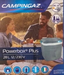 Купить товары для туризма и отдыха на природе Campingaz: Campingaz Powerbox Plus 28Liter Kühlbox 12V/230V hellgrau /weiß 2000037452