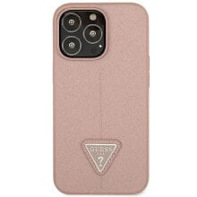 GUESS Guhcp14Lpsatlp iPhone 14 Pro 6.1 Saffianotriangle phone case