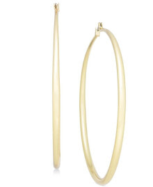 Ювелирные серьги extra Large 2-1/2" Gold-Tone Hoop Earrings