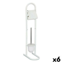 Toilet Paper Holder with Brush Stand Confortime (6 Units)
