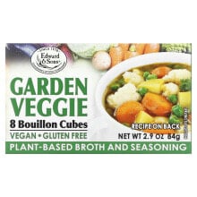 Готовые блюда и полуфабрикаты эдвард энд Санс, Edward & Sons, Garden Veggie, Bouillon Cubes, 8 Cubes