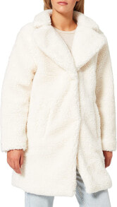 Женские шубы и дубленки Urban Classics Women's Winter Jacket, Ladies Oversized Sherpa Coat Jacket with Hook & Eyelet Closure, Size XS to 5XL
