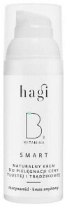 Natürliche Creme für fettige und zu Akne neigende Haut mit Niacinamid - Hagi Cosmetics SMART B Face Cream for Oily and Acne Skin with Niacinamid