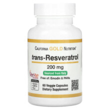 trans-Resveratrol, 200 mg, 60 Veggie Capsules