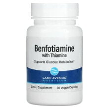 Антиоксиданты Lake Avenue Nutrition, Benfotiamine with Thiamine, 250 mg, 30 Veggie Capsules