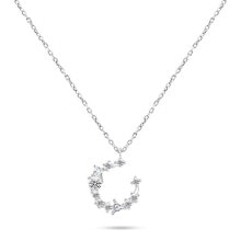 Ювелирные колье charming silver necklace with zircons NCL79W