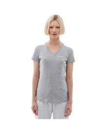 Купить женские блузки и кофточки Bench DNA: Womens Roxanna V-Neck Tee in Dark Grey Marl