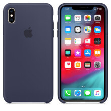 Чехол силиконовый Apple Silicone Case MRWG2ZM/A для iPhone XS Max тёмно-синий