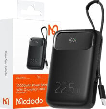 Powerbank Mcdodo MCDODO POWERBANK 10000MAH Z WYŚWIETLACZEM 3X USB USB-C 22,5W + KABEL USB-C