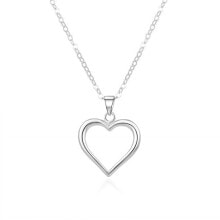 Колье романтическое серебряное ожерелье AGS1013/47 (цепочка, кулон)