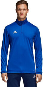Мужские спортивные свитшоты Adidas Bluza piłkarska Core 18 TR Top niebieska r. XXL (CV3998)