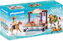 Children's play sets and figures made of wood playmobil Christmas.