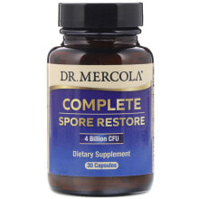 Пребиотики и пробиотики Dr. Mercola Complete Spore Restore Восстанавливающий комплекс пробиотиков 4 млдр КОЕ 30 капсул