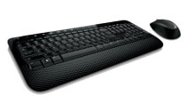 Комплекты из игровых клавиатуры и мыши microsoft 2000 клавиатура Беспроводной RF QWERTZ Немецкий Черный M7J-00006