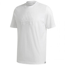 Мужская футболка повседневная белая  однотонная adidas M BB T GD3844