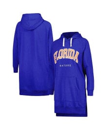 Gameday Couture women's Royal Florida Gators Take a Knee Raglan Hooded Sweatshirt Dress