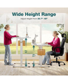 Simplie Fun high-Capacity Electric Lift Table Stable, Organized, Efficient Workspaces