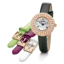 Женские наручные часы Женские наручные часы с черным кожаным ремешком Folli Follie WF0A085SPDF ( 26 mm)