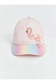 LCW ACCESSORIES Flamingo Desenli Kız Çocuk Kep Şapka