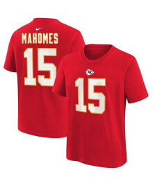Nike little Boys and Girls Patrick Mahomes Red Kansas City Chiefs Player Name and Number T-shirt