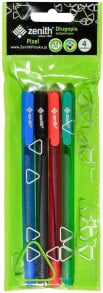 Письменная ручка Zenith Długopis Pixel 4 szt mix kolorów