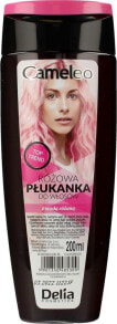Delia Cameleo Hair Rinse Pink Оттеночный ополаскиватель для светлых волос: натуральных, окрашенных, осветленных и седых волос, оттенок розовый 200 мл