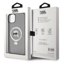 KARL LAGERFELD Klhmp15Shmrskhk iPhone 151413 6.1 Ring Stand Karl Head phone case