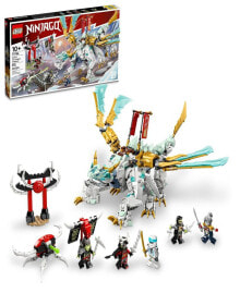 LEGO® ninjago Zane's Ice Dragon Creature 71786 Building Toy Set with Zane, Pixal, Bone Knight, Bone Warrior and Bone King Minifigures