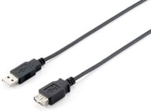 Компьютерные разъемы и переходники Equip 128851 USB кабель 3 m 2.0 USB A Черный