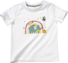 Geburtstags T-Shirt 4 Jahre, weiß, Gr. 110, 1 St